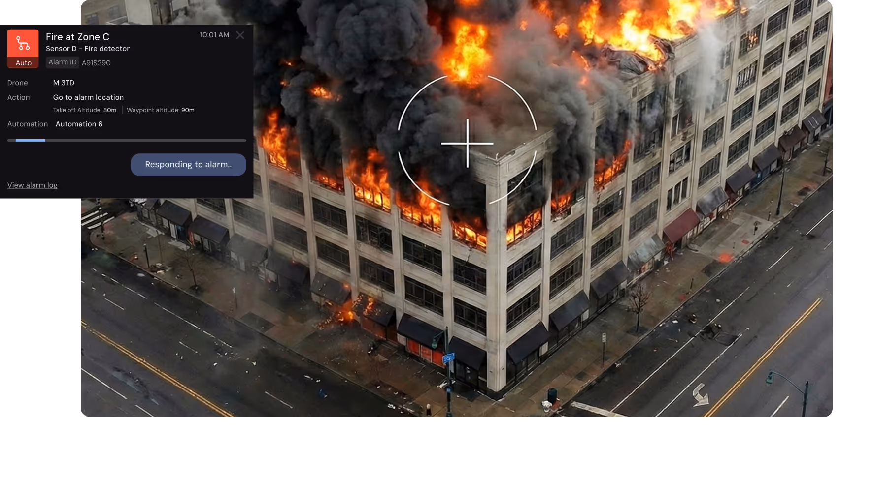 Live video stream shared across command and responders
