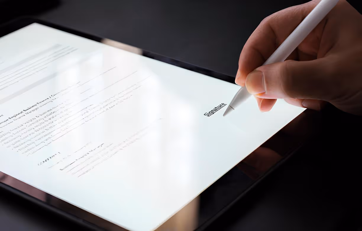 Compliance officer reviewing auto-generated patrol documentation on a tablet