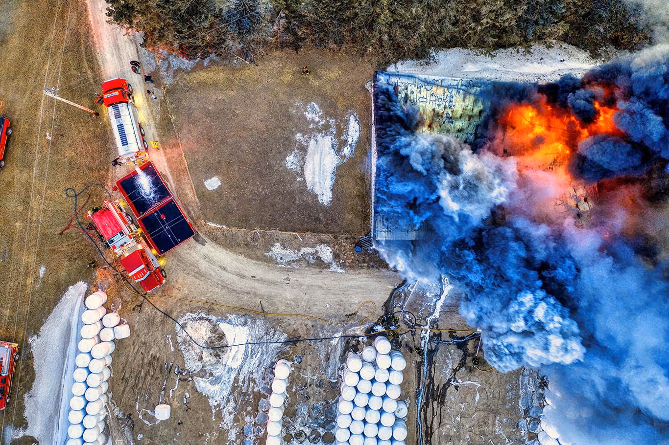 Public safety responder coordination view with drone overlay