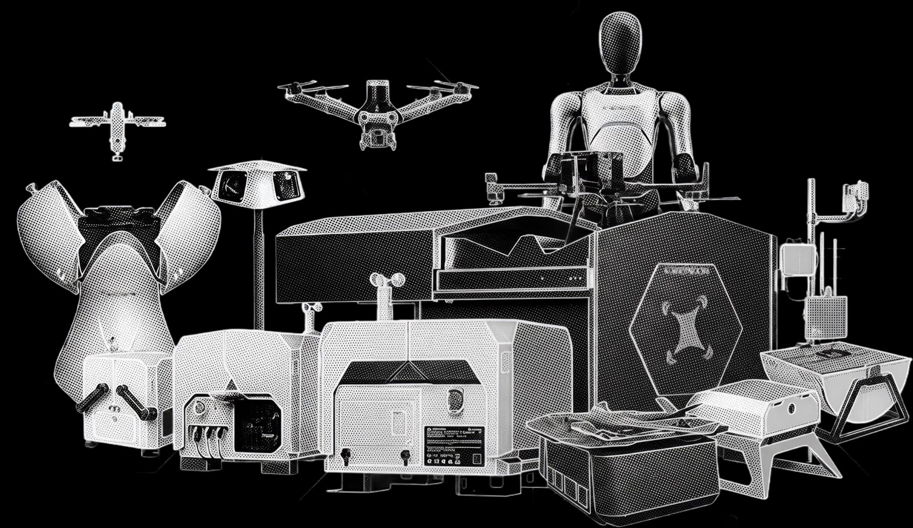 Drones, docks, ground robots, and sensors that integrate with FlytBase